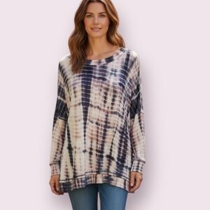 Kelly Renee High Low Tie Dye Tee Shirt Tunic Size S 4/6
